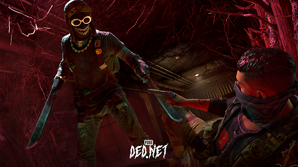 Masked fighter with blade arms in PUBG: DED.NET